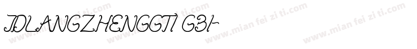 JDLANGZHENGGTI GBI字体转换